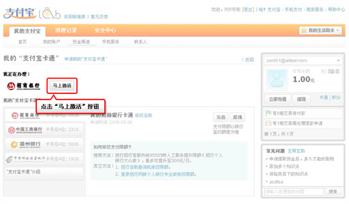 支付宝卡通怎么激活支付
