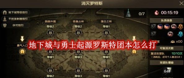 地下城与勇士起源罗斯特团本怎么打-地下城与勇士起源罗斯特团本打法介绍