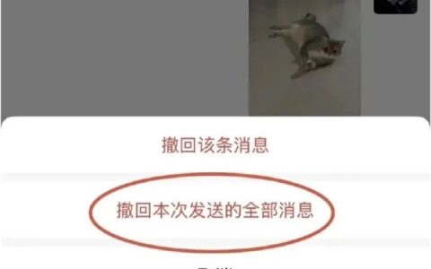 手滑党福音！微信灰度测试“一次性撤回全部消息”功能