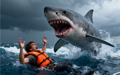 墨西哥鲨鱼专家被鲨鱼攻击：我整个头都在它嘴里 鲨鱼也受到了惊吓 但这不是鲨鱼的错