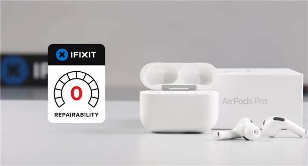 一锤子买卖 iFixit暴力拆解苹果AirPods Pro 3 可维修评分0分