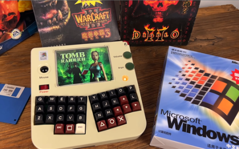 情怀满满梦回1998！玩家打造Windows 98掌机PC