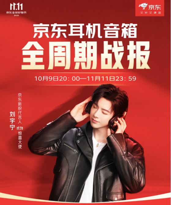 开放式、AI耳机等成交额增长翻倍 京东11.11耳机音箱多场景消费趋势显著