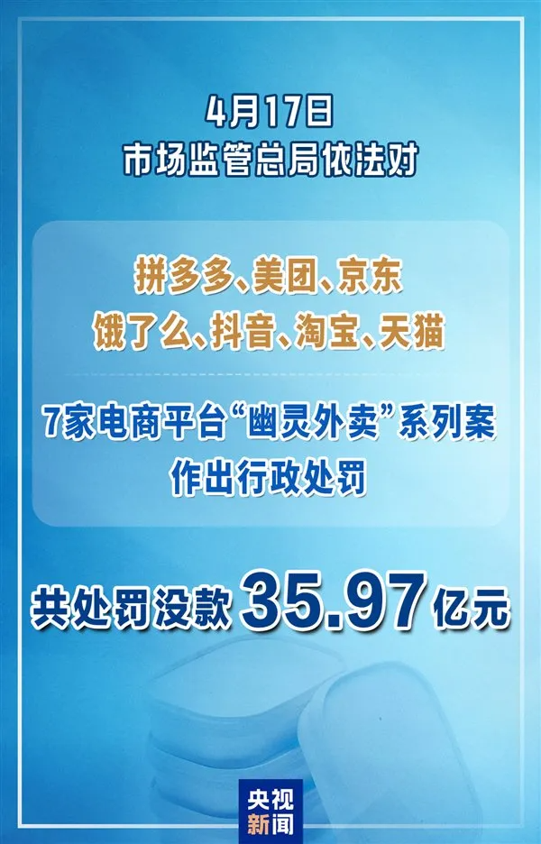 重罚 36 亿！7 大平台集体翻车：幽灵外卖终于被连根拔起